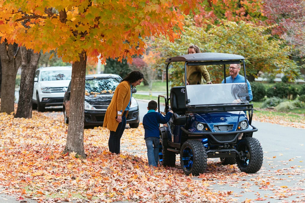 Electric Golf Cart Outdoor Lifestyle Image