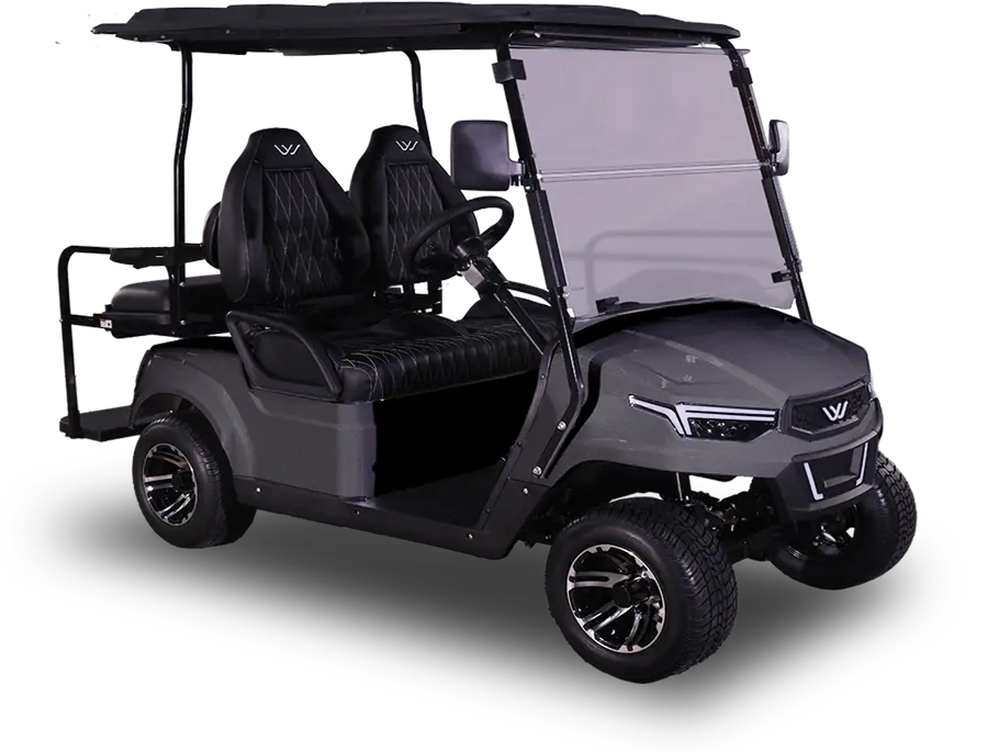 Charcoal Whisper EV luxury 4 Seater Golf Cart